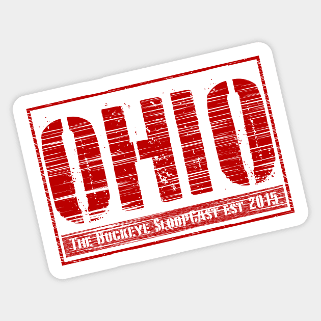 Distressed Ohio Sticker by SloopCast